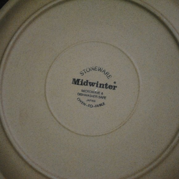 Vintage Midwinter Bluestone Gravy Boat & Under Plate Stoneware Japan - Picture 10 of 10